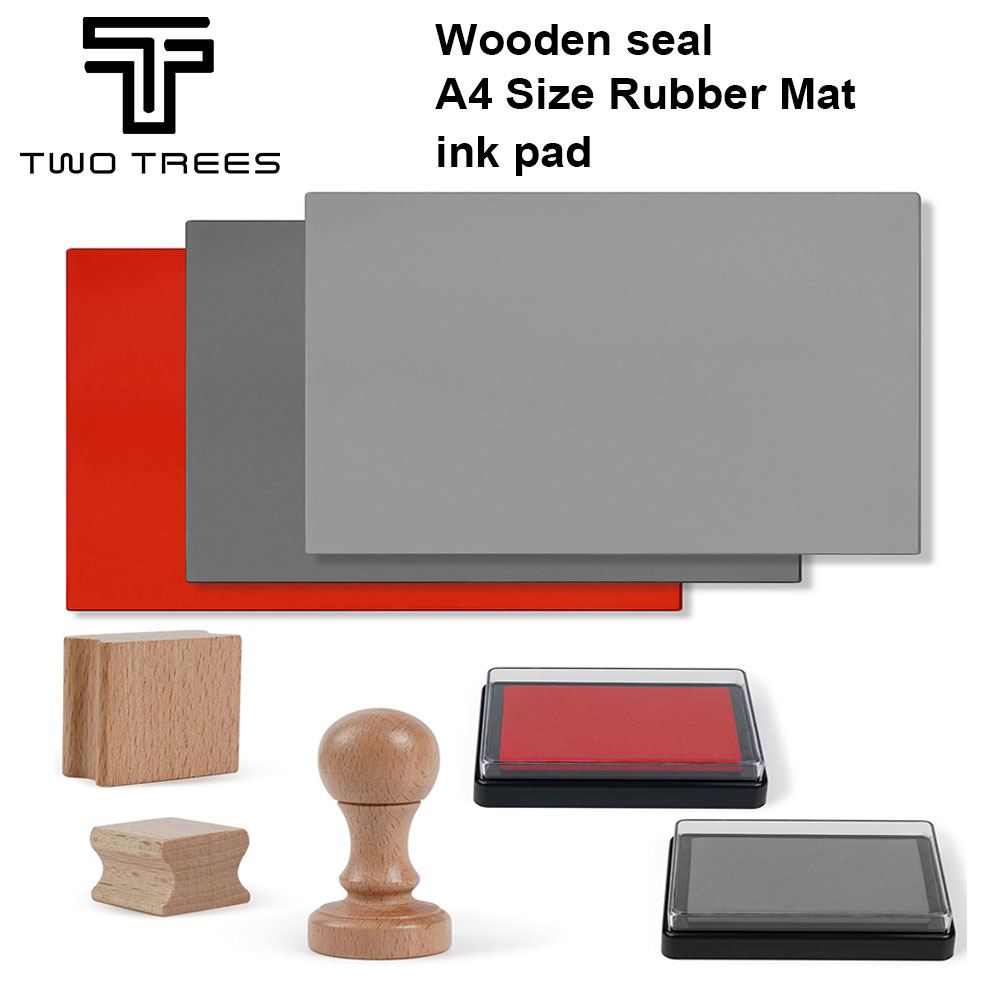 Co2 Laser Engraving Machine - TwoTrees 레이저 조각기 고무 스탬프 나무