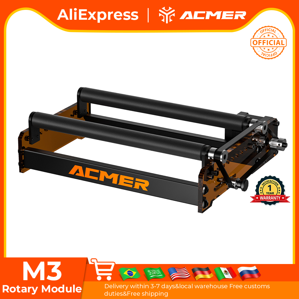 Industrial Laser Cutter - ACMER M3 레이저 로터리 롤러 360
