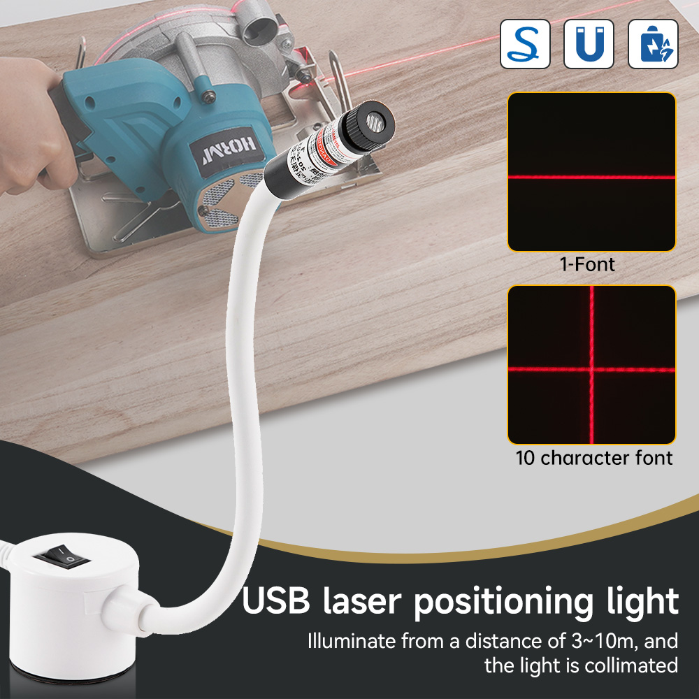 Industrial Laser Cutter - USB 전원 빨간색 레이저 광 바느질