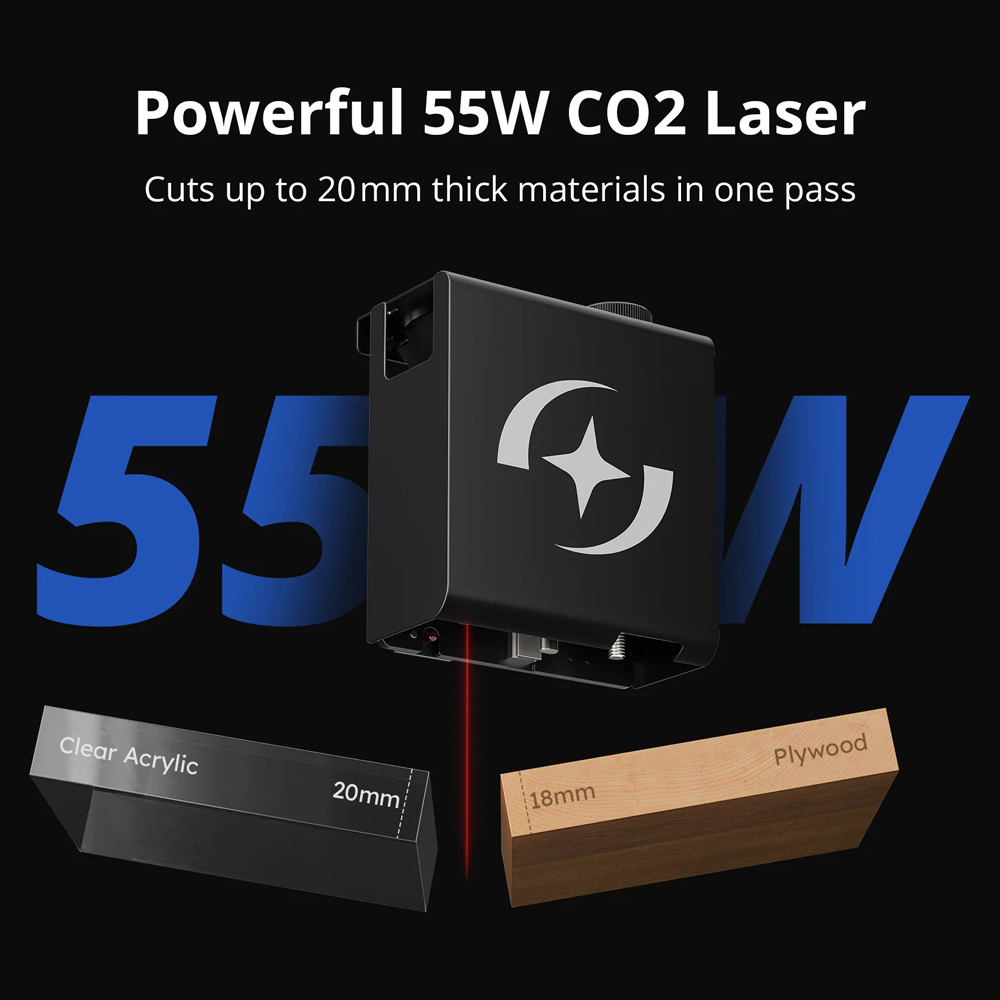아톰스택 K60 CO2 레이저 커팅 조각기 자동 초점  - Industrial Laser Cutter 리뷰 및 가격