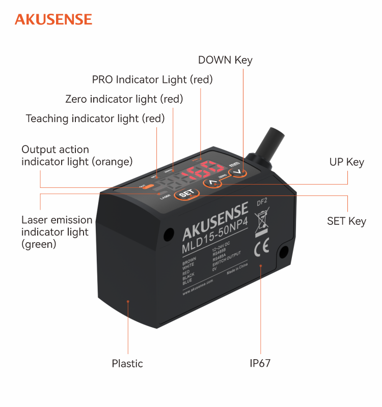 AKUSENSE MLD15 광학 유도 레이저 변위 센서 - Industrial Laser Displacement Sensor 리뷰 및 가격