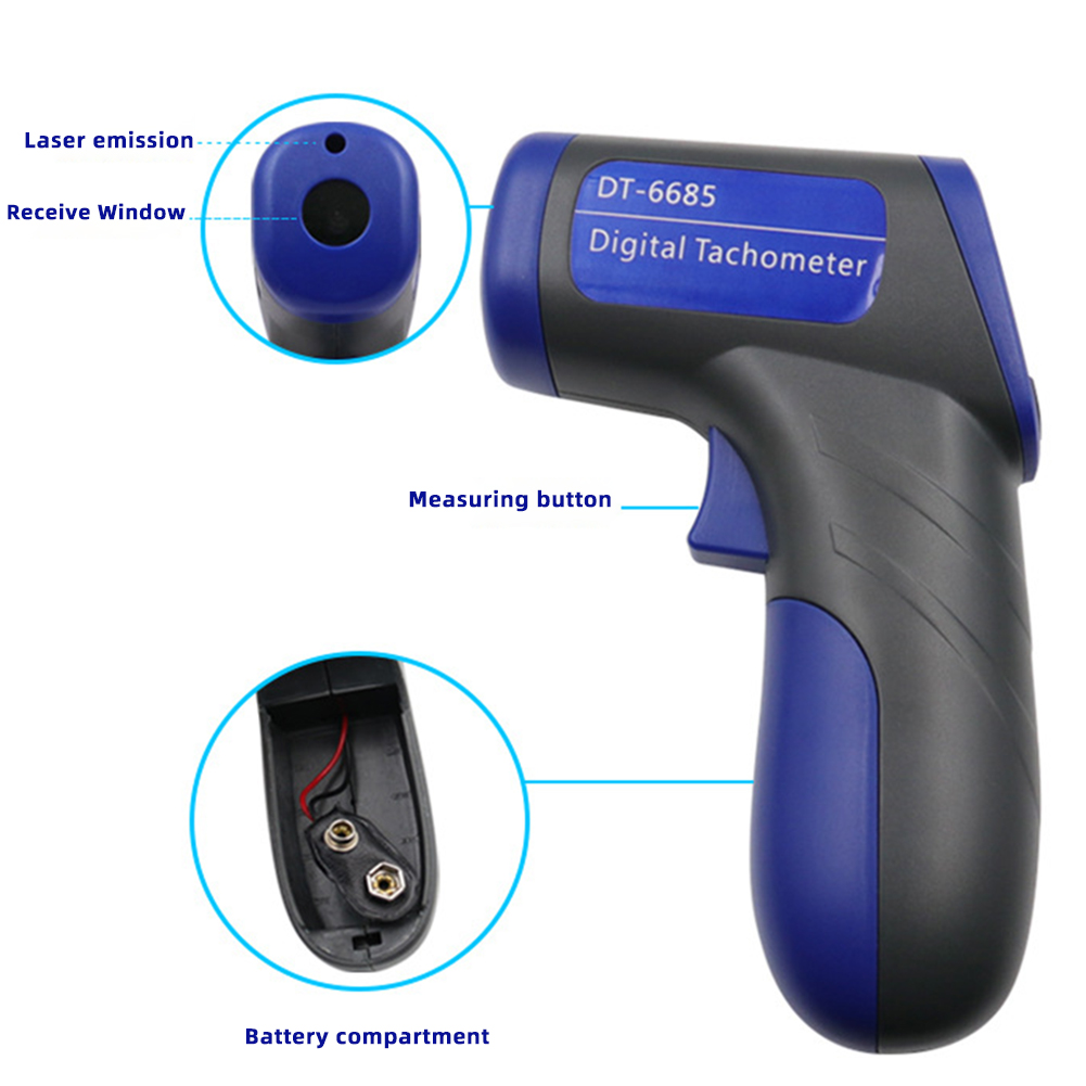 비접촉 적외선 레이저 타코미터, 휴대용 자동 속도 테스 - Industrial Laser Tachometer 리뷰 및 가격