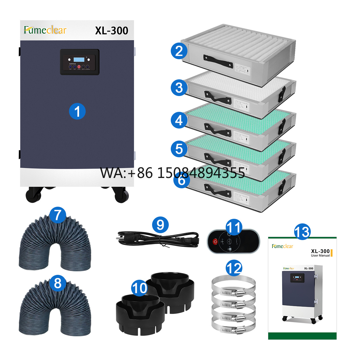 H13 330W 5단계 필터 추출기 및 HEPA 필터가 - Co2 Laser Engraving Machine 리뷰 및 가격