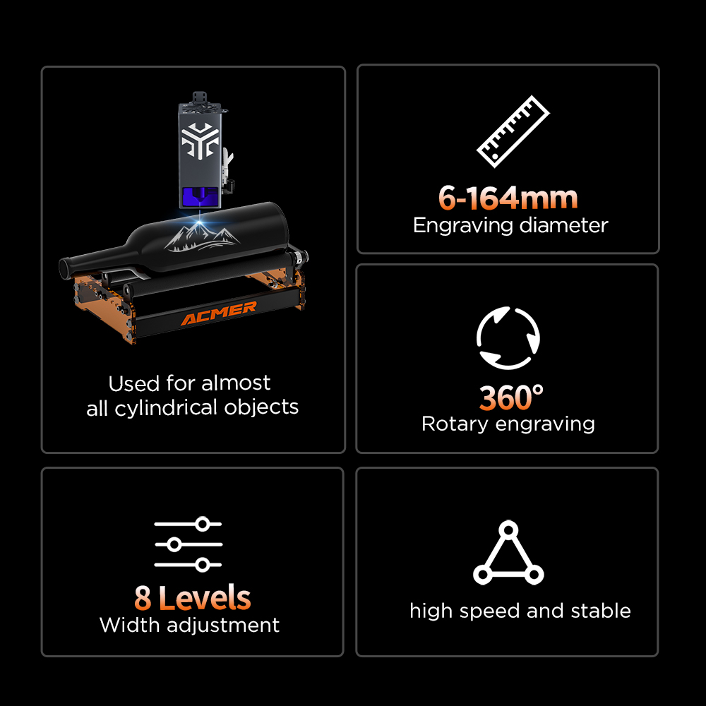 ACMER M3 레이저 로터리 롤러 360 °   레이 - Industrial Laser Cutter 리뷰 및 가격