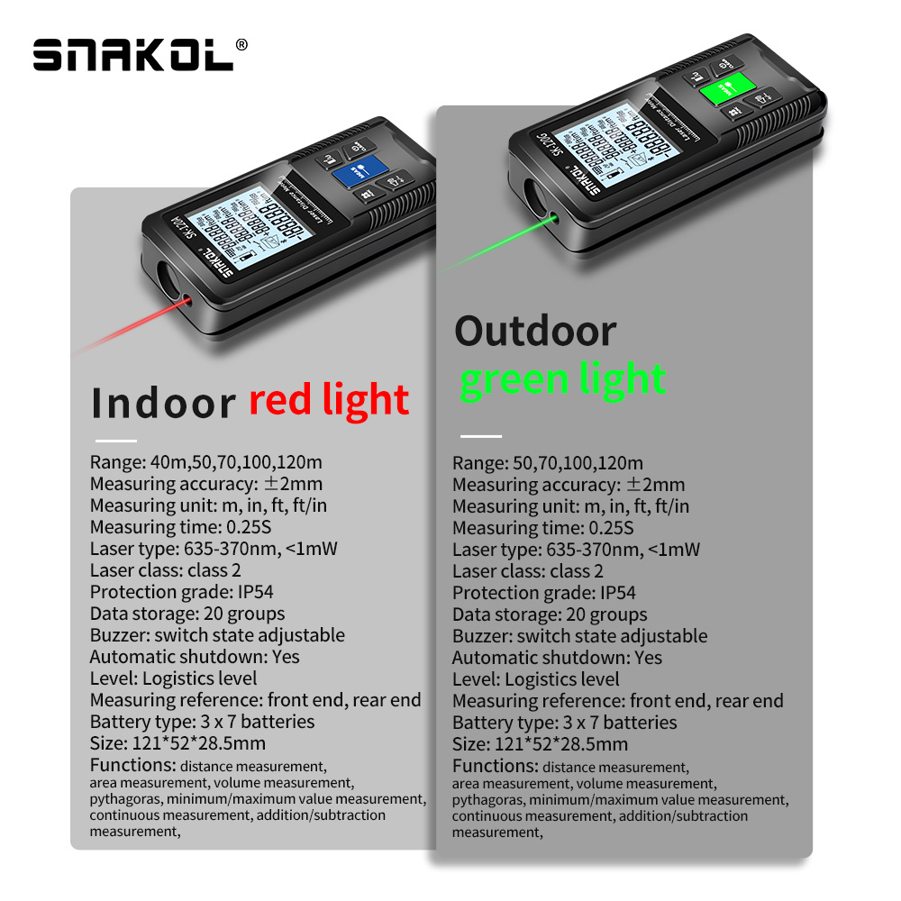 Snakol 레이저 거리 측정기 40m 50m 70m  - Industrial Laser Training 리뷰 및 가격