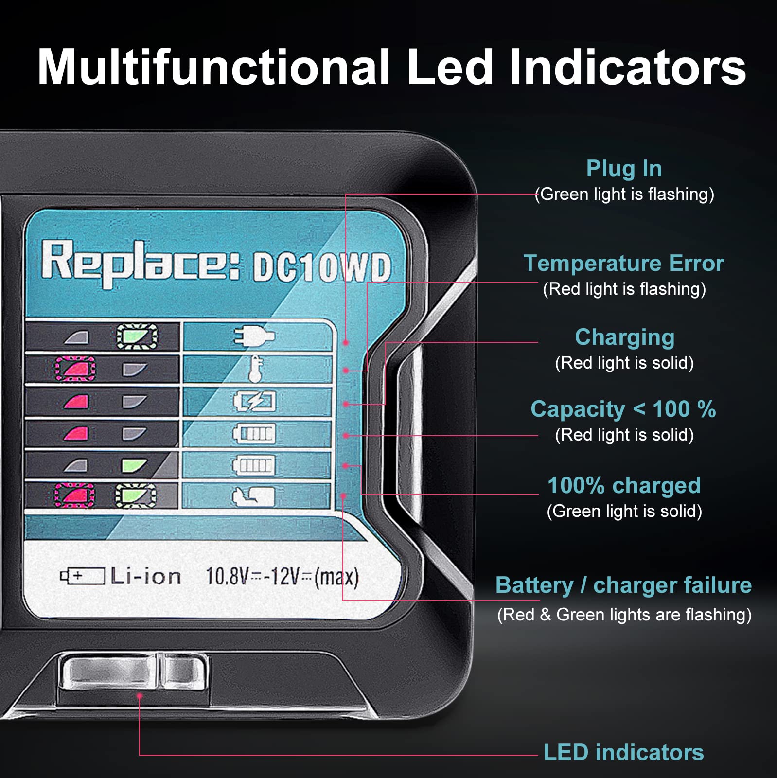 마키타 배터리용 DC10WD 충전기 10.8V 12V  - Makita Drill Hp1640 리뷰 및 가격